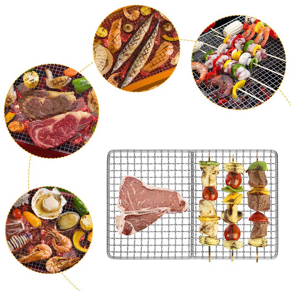 Titanium Grill Plate Ultralight Barbecue Rack BBQ Wire Mesh