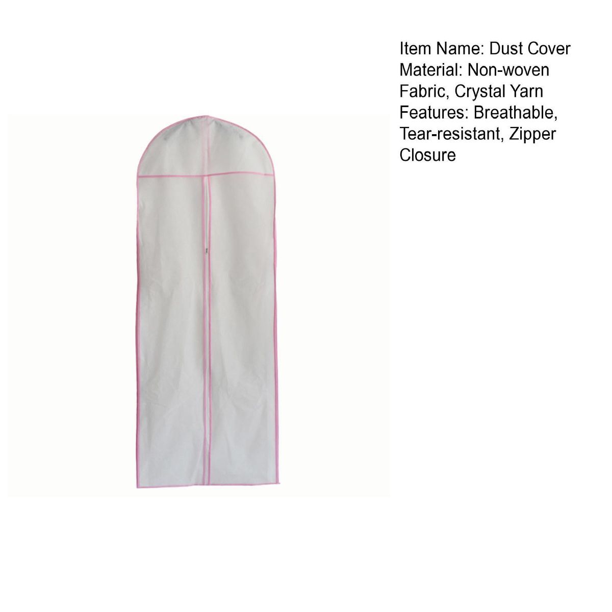 Dress Storage Bag Suit Shirt Protector Dust Cover Pink