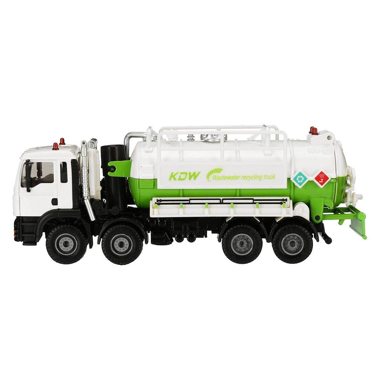 Vacuum Sewage/Waste Water Suction Truck Model Toys Kids Gift 1:50 Scale Diecast White
