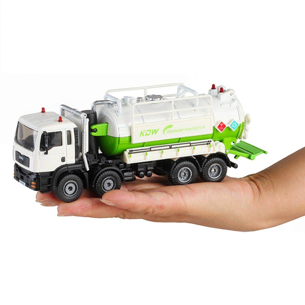Vacuum Sewage/Waste Water Suction Truck Model Toys Kids Gift 1:50 Scale Diecast White