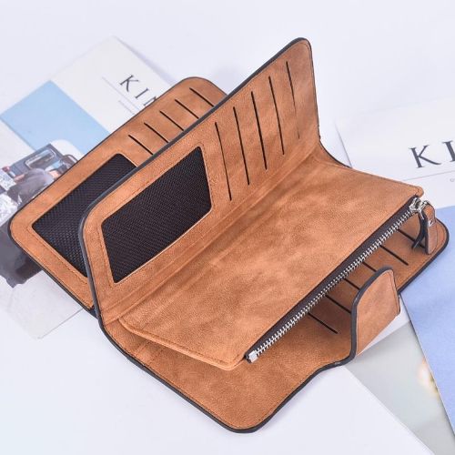 Woman PU Leather Wallet Fashion Zipper Coin Purse