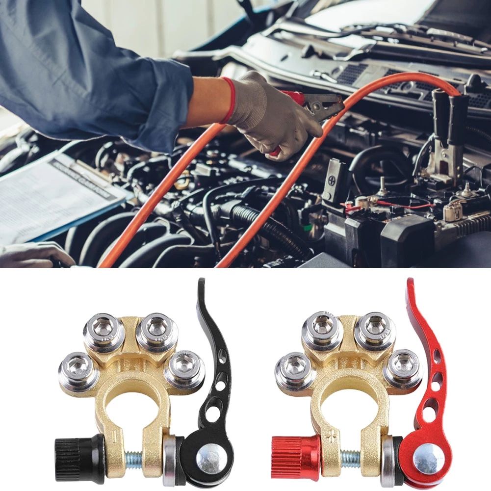 1 Pair Quick Disconnect Auto Cables Connectors Car Battery Terminal Screw Connection