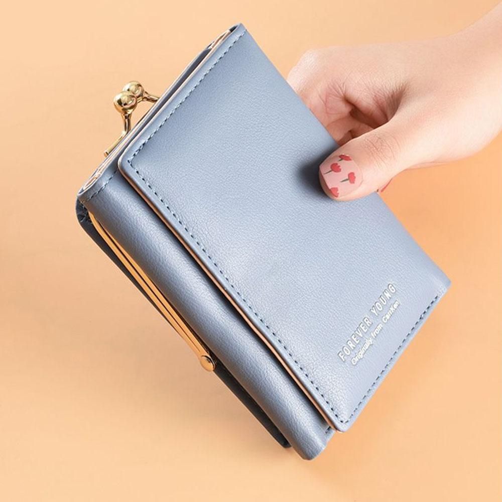 1pc Women's PU Short Multifunction Snap Wallet