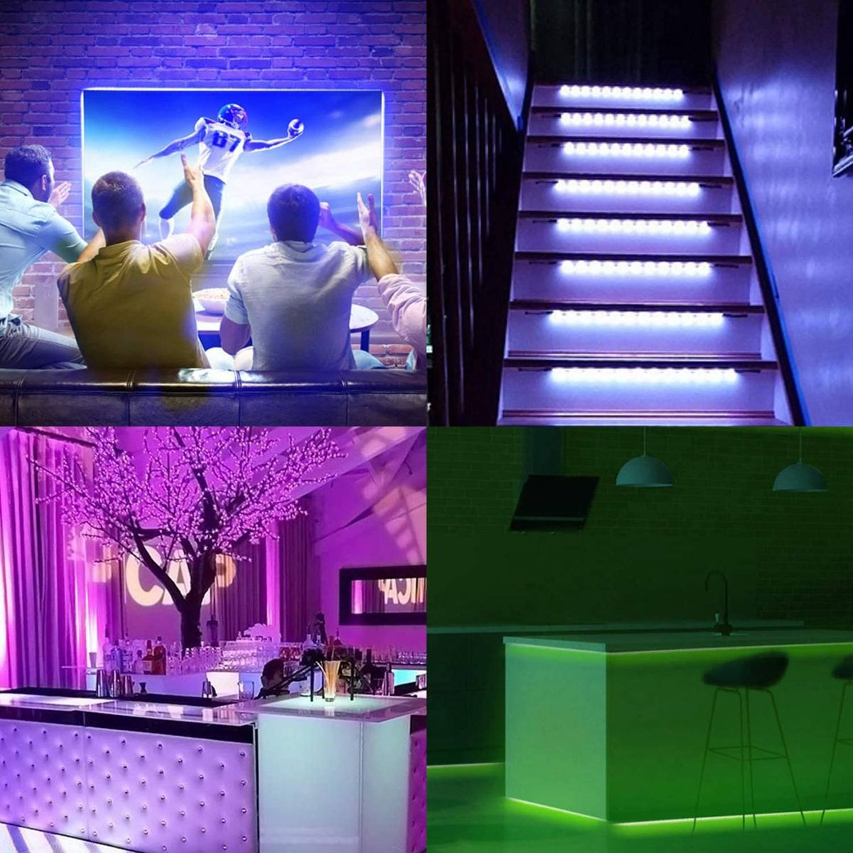 10M LED Light Strip RGB 3528 600 LED Flexible Light Strip with 44 Key Remote ControllerController for Bedroom Christmas