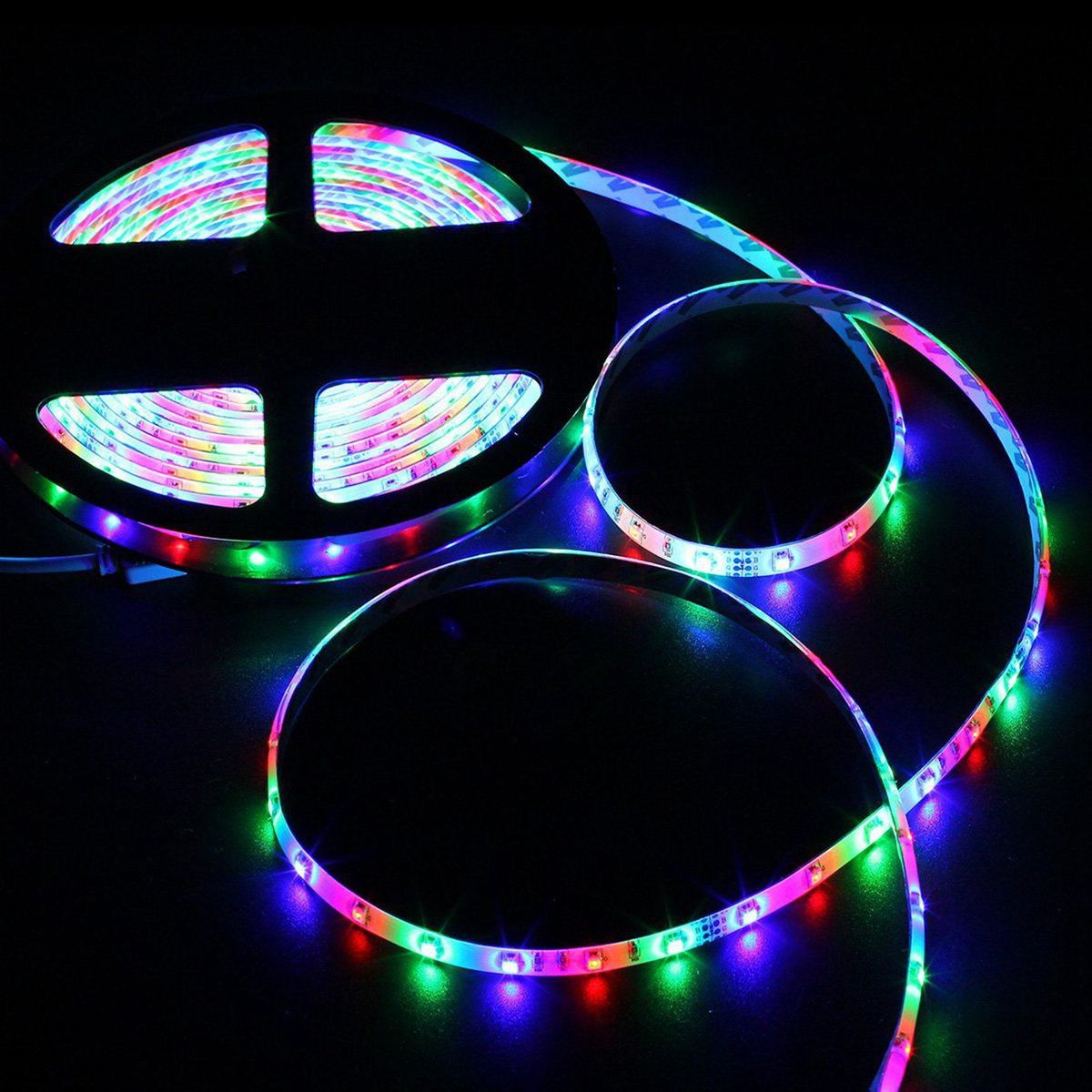 10M LED Light Strip RGB 3528 600 LED Flexible Light Strip with 44 Key Remote ControllerController for Bedroom Christmas
