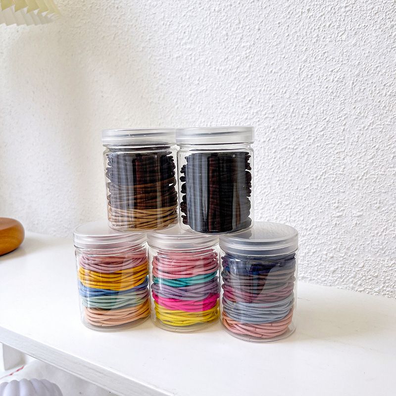 Elastic Rubber Bands Ring Headwear Hair Scrunchies 100pcs