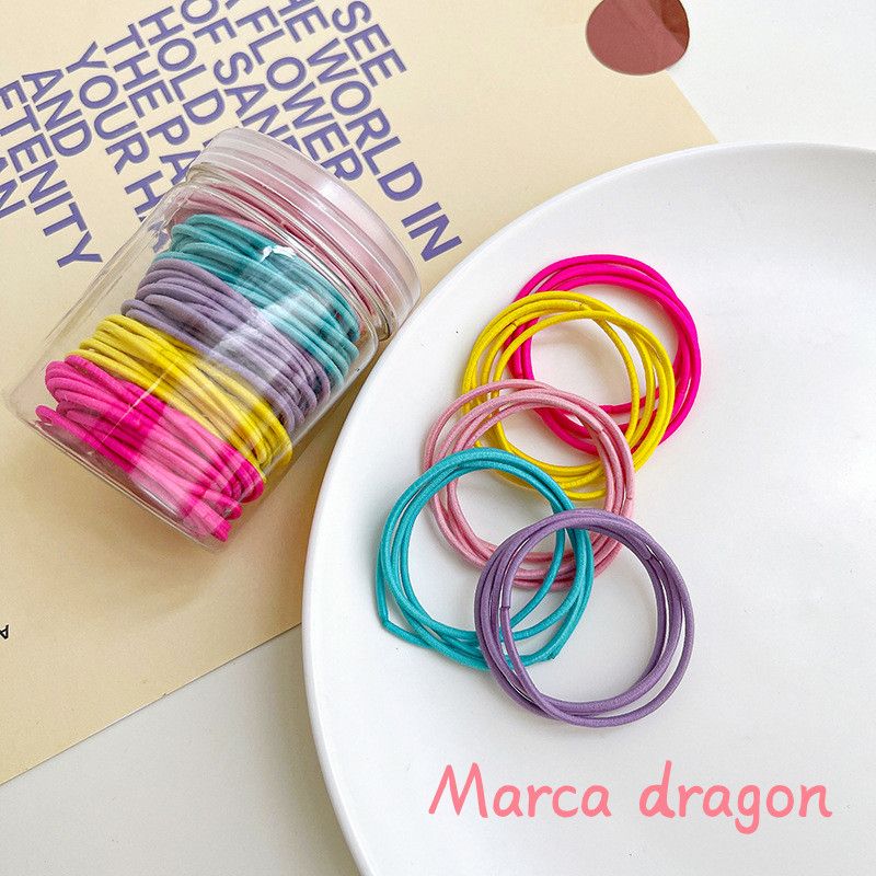 Elastic Rubber Bands Ring Headwear Hair Scrunchies 100pcs