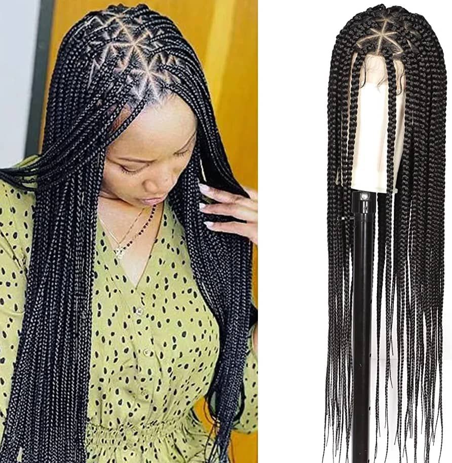 26'' Closure Triangle Box Braided Wigs