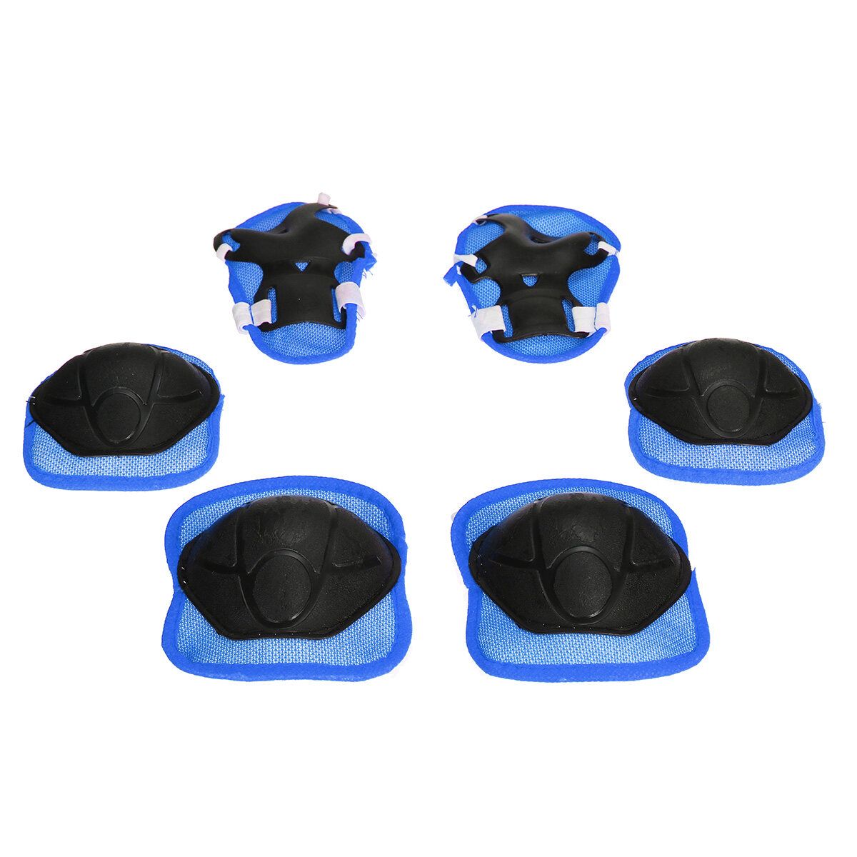 Skating Protective Gear Set Helment Elbow Knee Pads Bike Cycling Skateboard Kids Blue