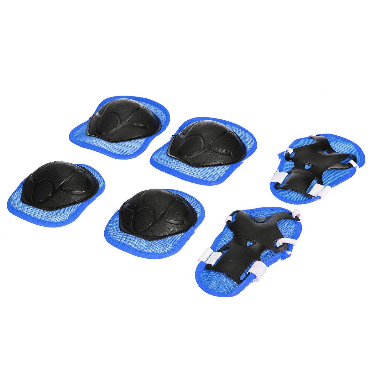 Skating Protective Gear Set Helment Elbow Knee Pads Bike Cycling Skateboard Kids Blue