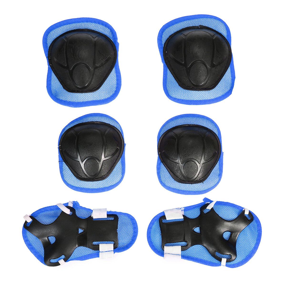 Skating Protective Gear Set Helment Elbow Knee Pads Bike Cycling Skateboard Kids Blue
