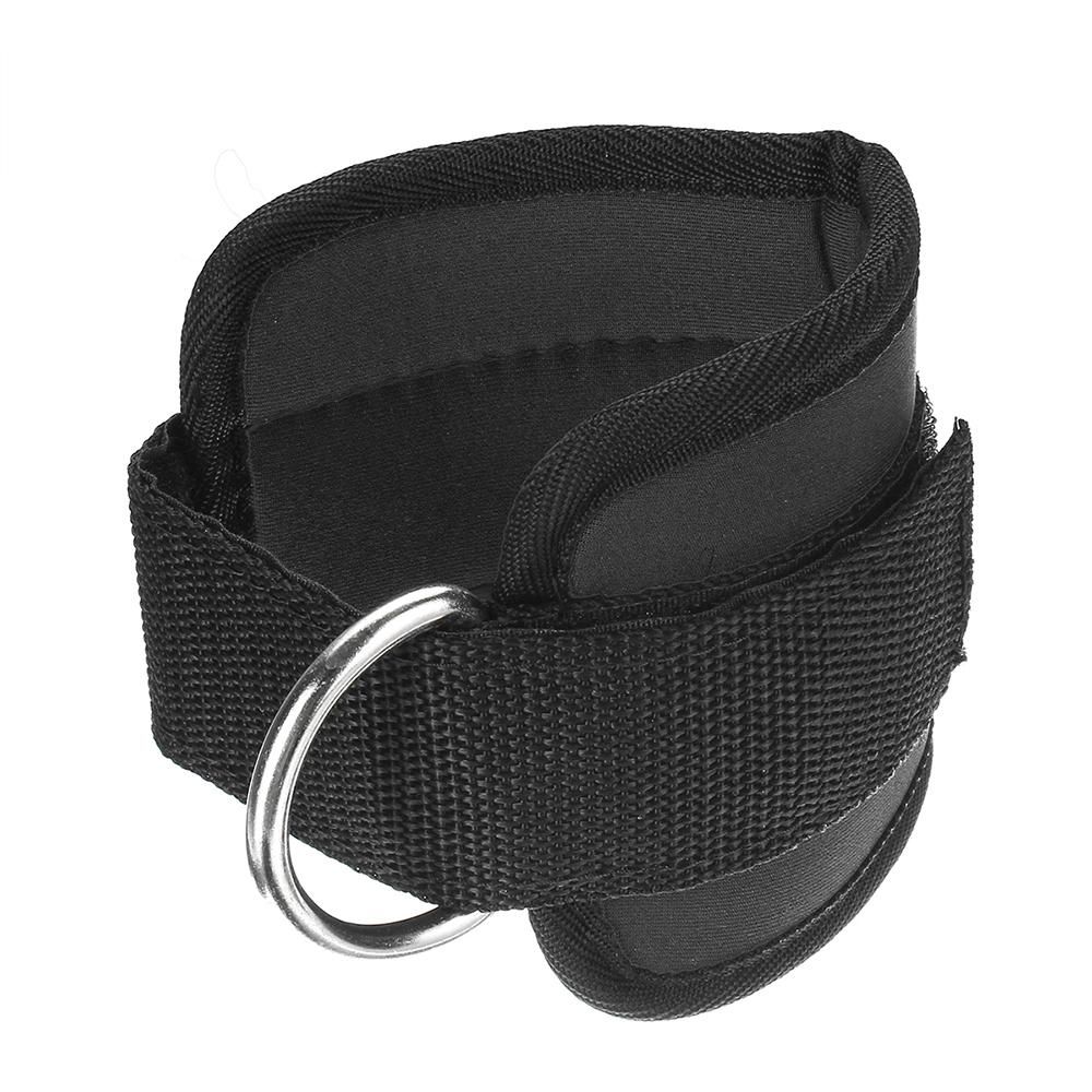Best Ankle Strap Leg Gym Cable Attachment Pulley Machine Weight Lifting D Ring Black