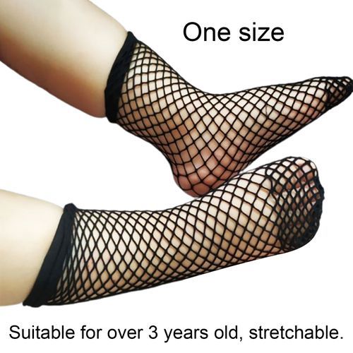LAOd Fishnet Stocking Adjustable Breathable Nylon Big-Black