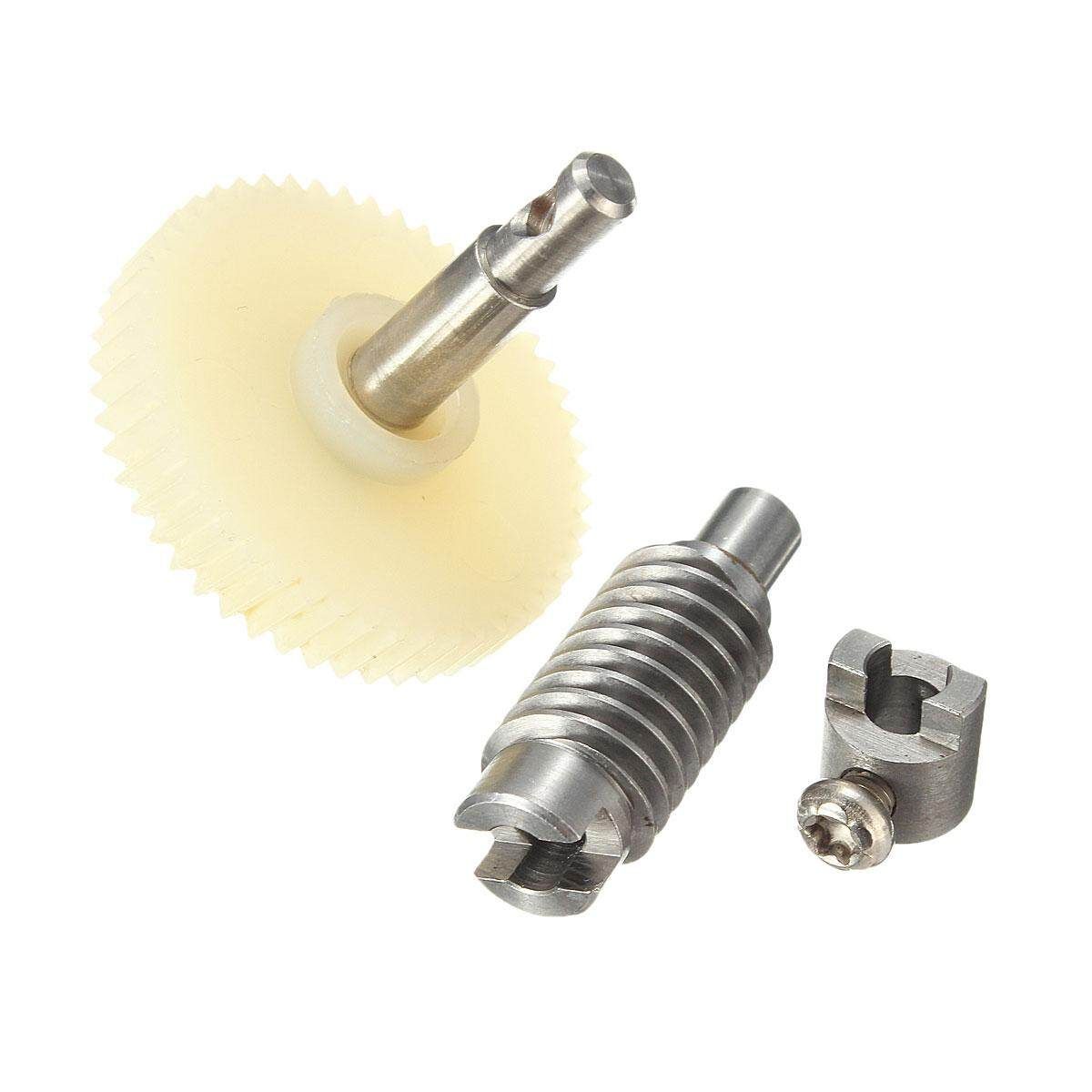 Metal Worm Wheel + Plastic Gear Reducer Reduction Gearset For DIY Accessories
