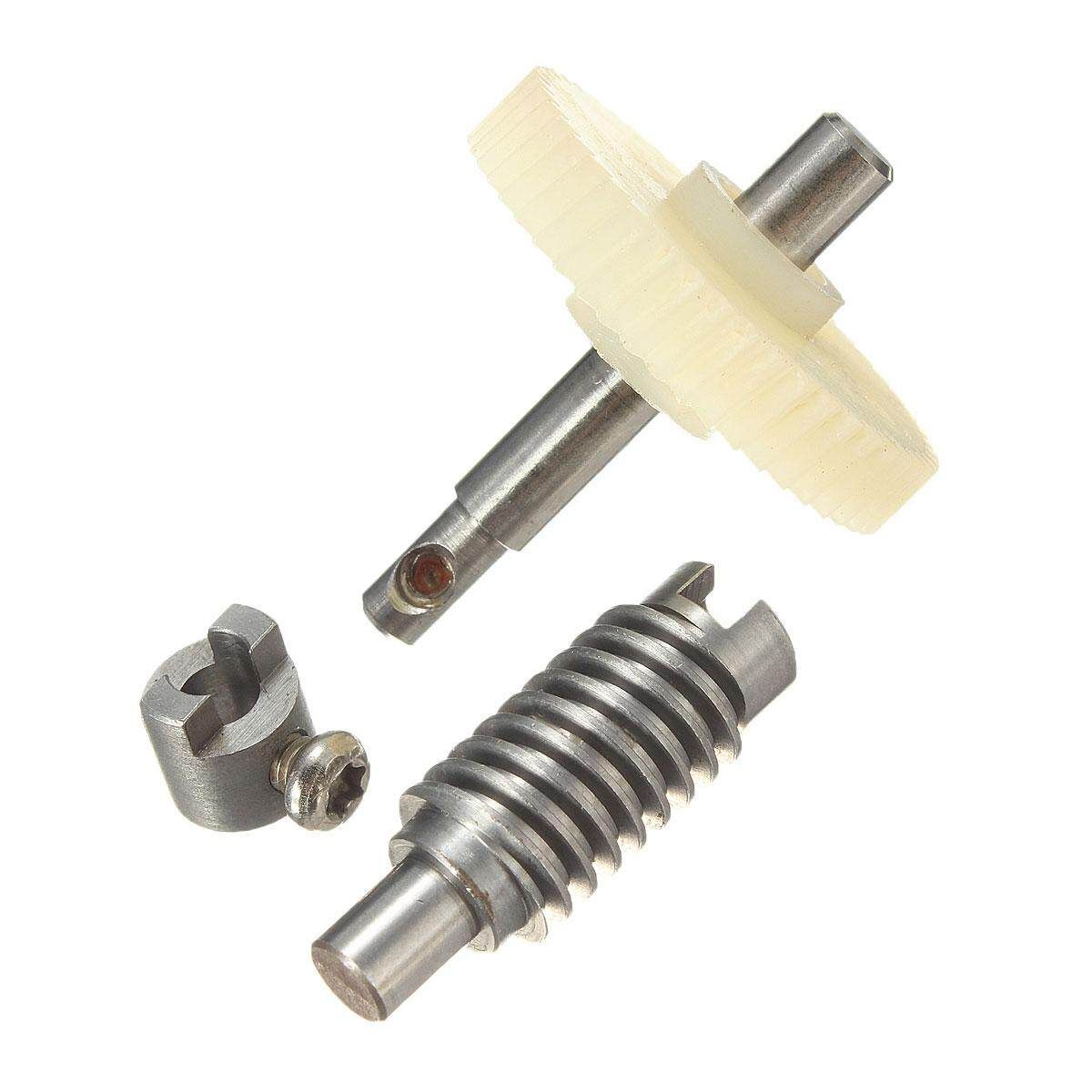 Metal Worm Wheel + Plastic Gear Reducer Reduction Gearset For DIY Accessories