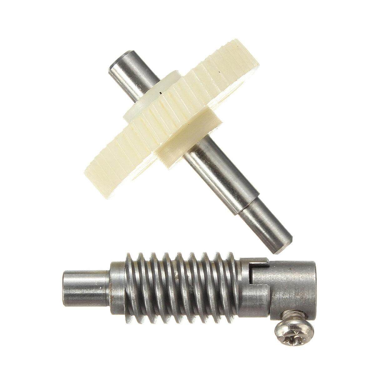 Metal Worm Wheel + Plastic Gear Reducer Reduction Gearset For DIY Accessories