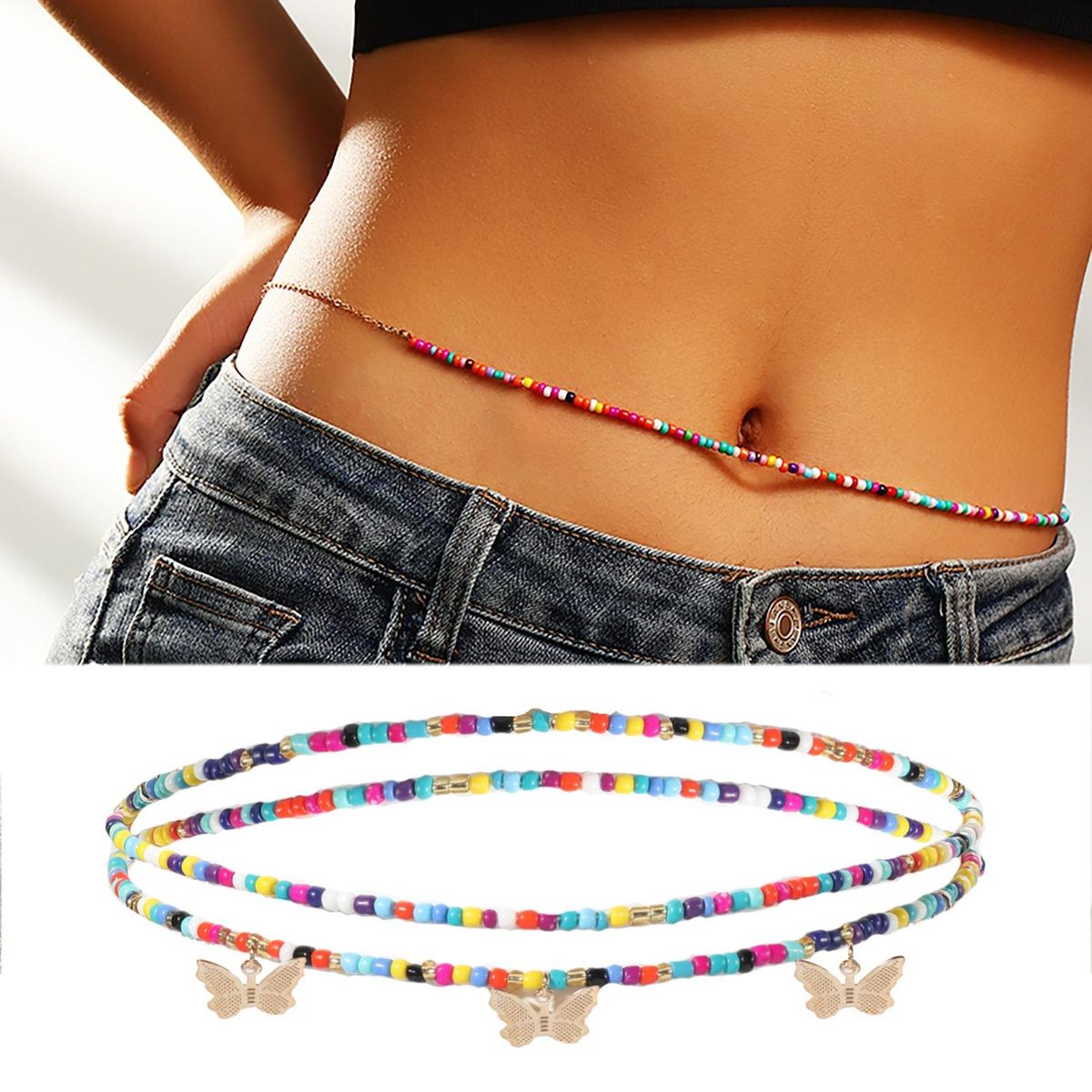 Body Chain Bohemian Layered Waist Chain E
