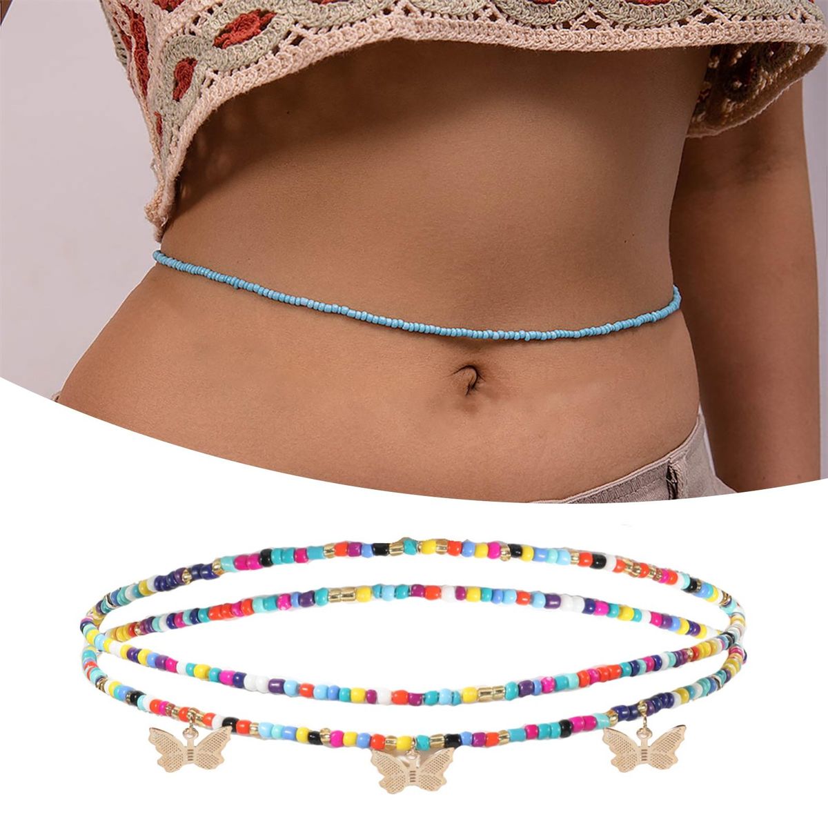 Body Chain Bohemian Layered Waist Chain E