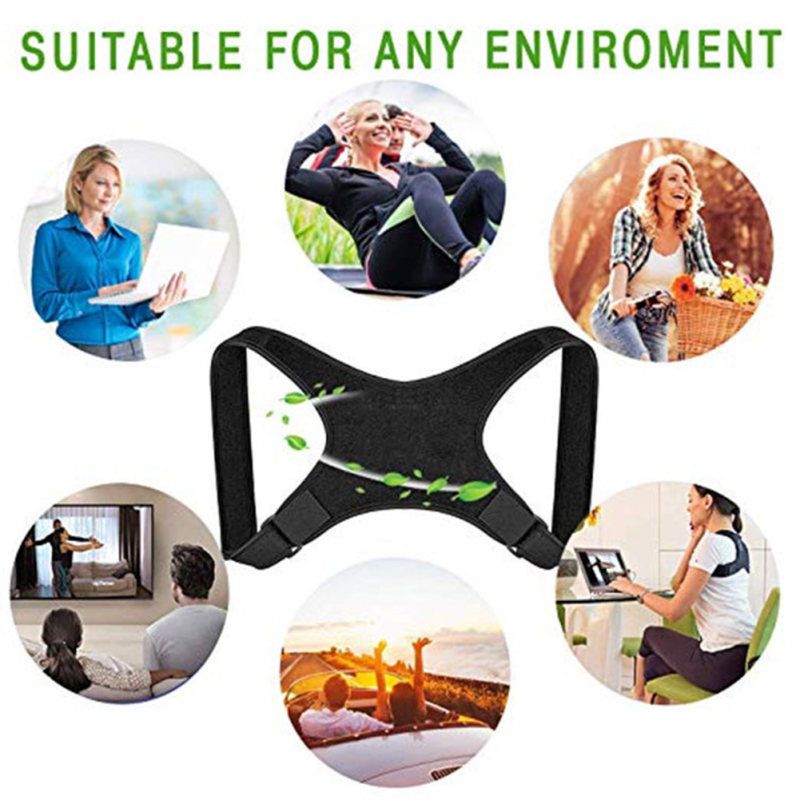 Adjustable Therapy Back Posture Corrector Clavicle-Black