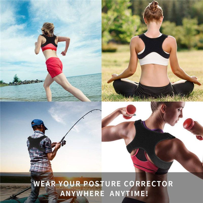 Adjustable Therapy Back Posture Corrector Clavicle-Black
