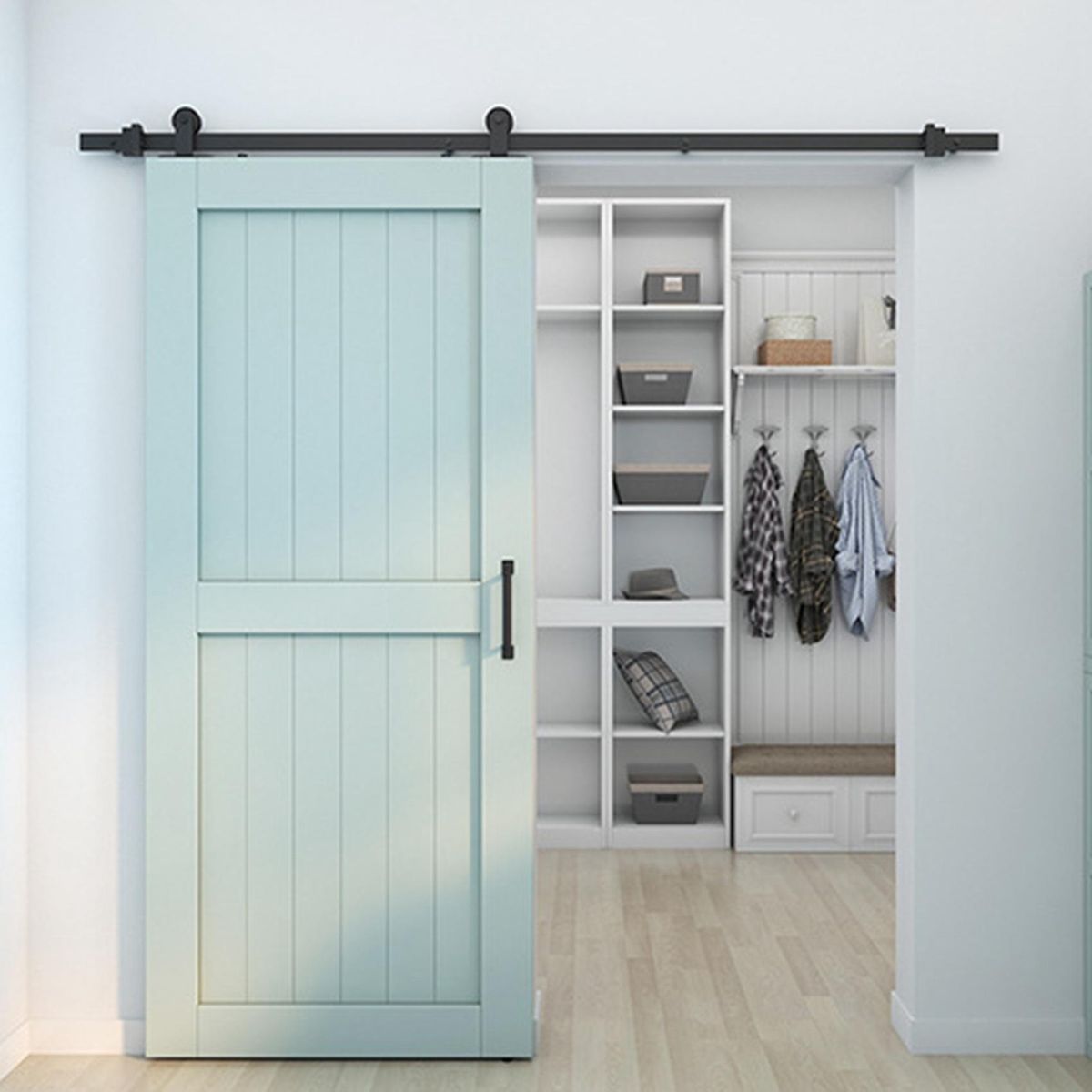 Barn Door Hanging Rail Pulley Wheel Shift Door Hardware