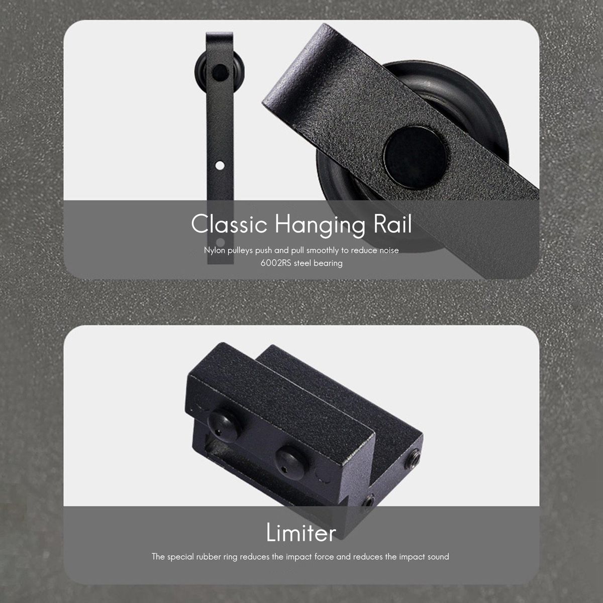 Barn Door Hanging Rail Pulley Wheel Shift Door Hardware