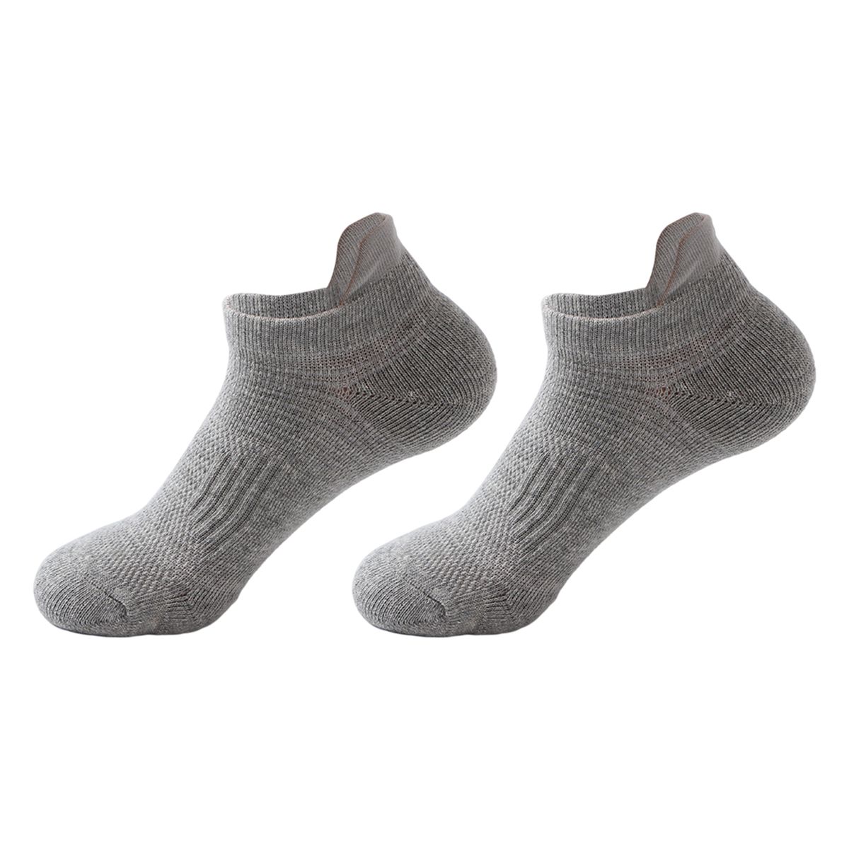 1 Pair Cotton Sports Socks Breathable No Pilling Short-Grey