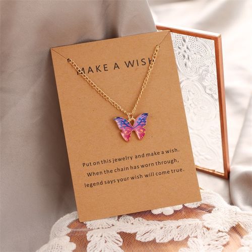 5 Butterfly Necklace  Unisex