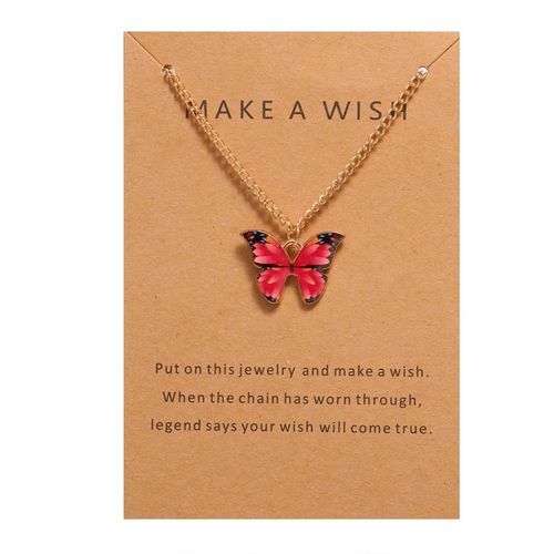 5 Butterfly Necklace  Unisex