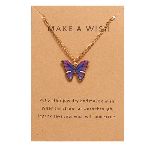 5 Butterfly Necklace  Unisex