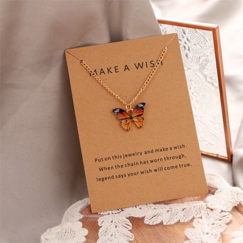 5 Butterfly Necklace  Unisex