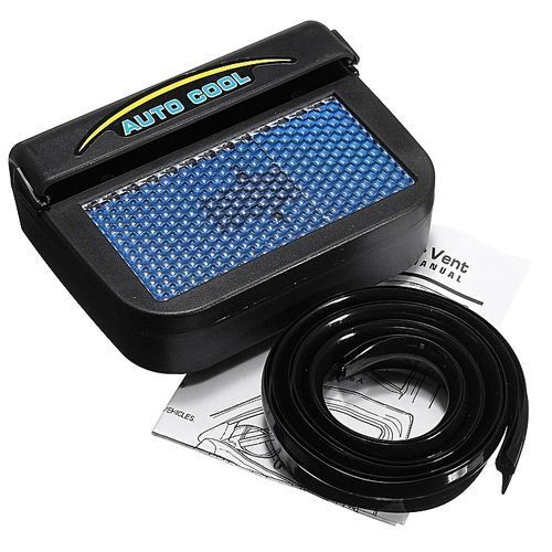 Solar Powered Car Auto Air Vent Cooling Fan Window Ventilation Radiator System