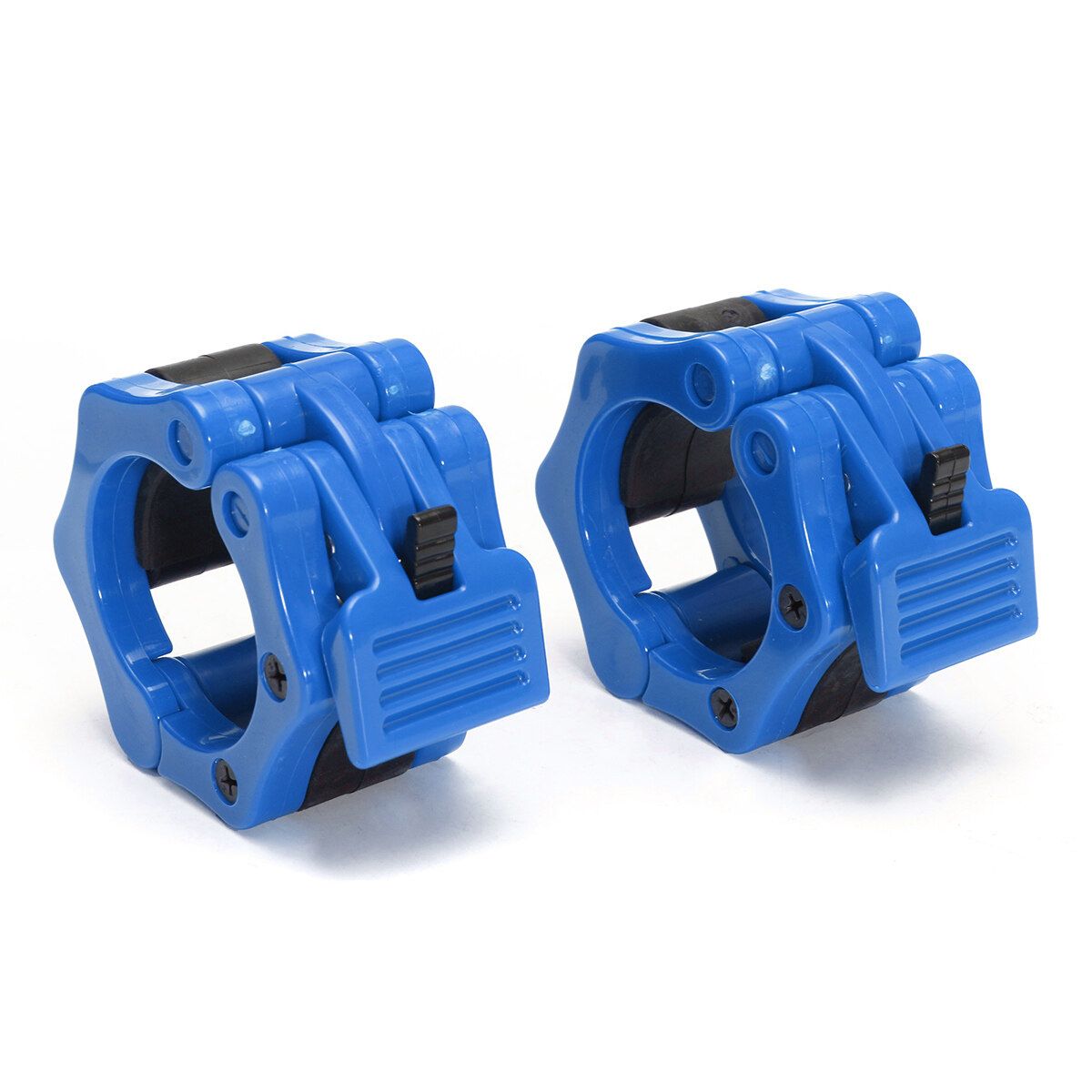 1 Pair Dumbbell Barbell Bar Spinlock Collars Clips For Weight Clamps Training Blue Blue