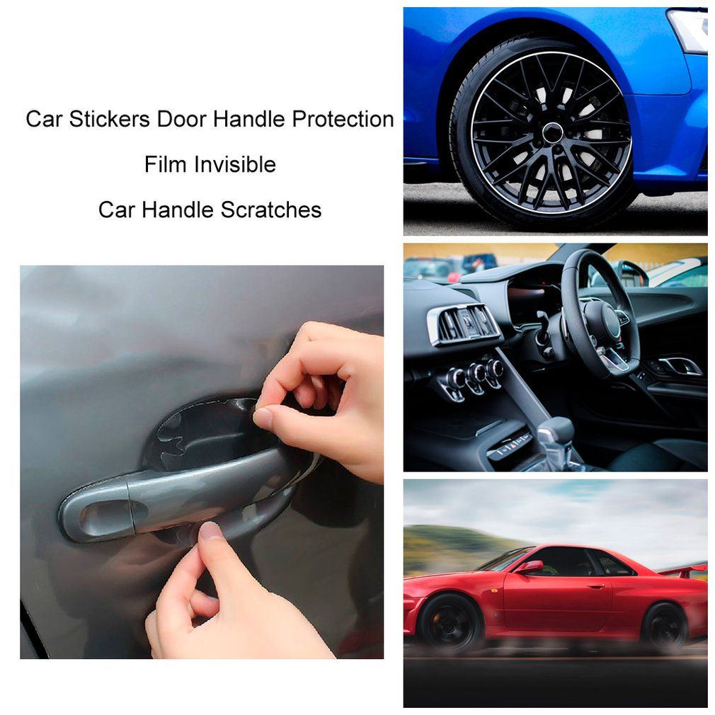 Car Stickers Door Handle Protection Film Invisible Car Handle Scratches