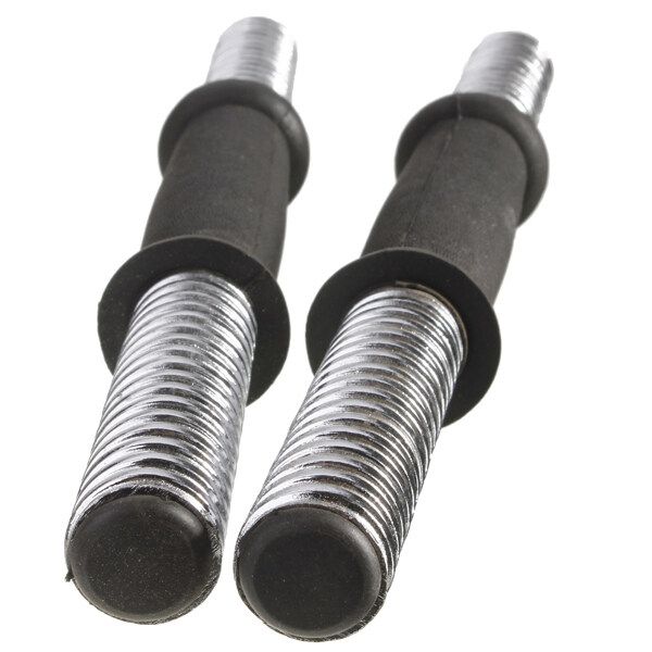 14" Chrome Dumbbell Bar Solid Steel Weight Lifting 4 Vinyl Spinlock Collar 2.5cm