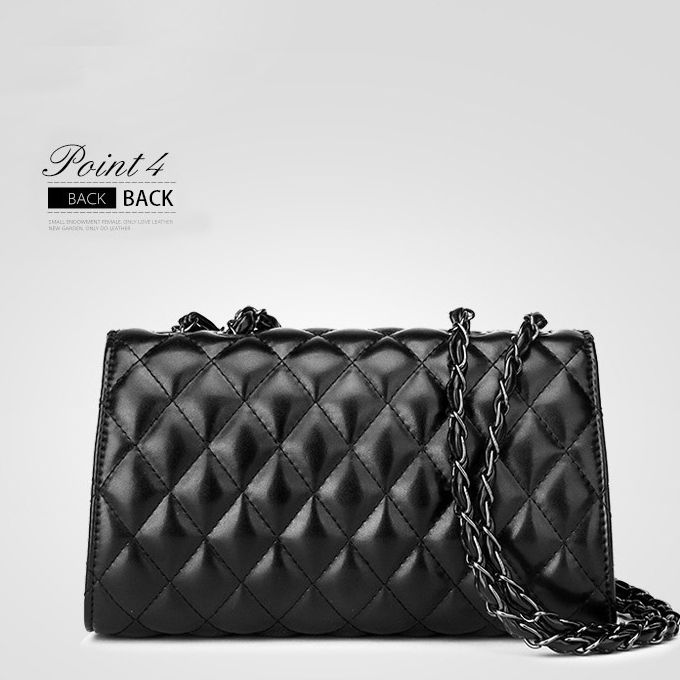 Women's Vintage Argyle Across Body Shoulder Bag - Black