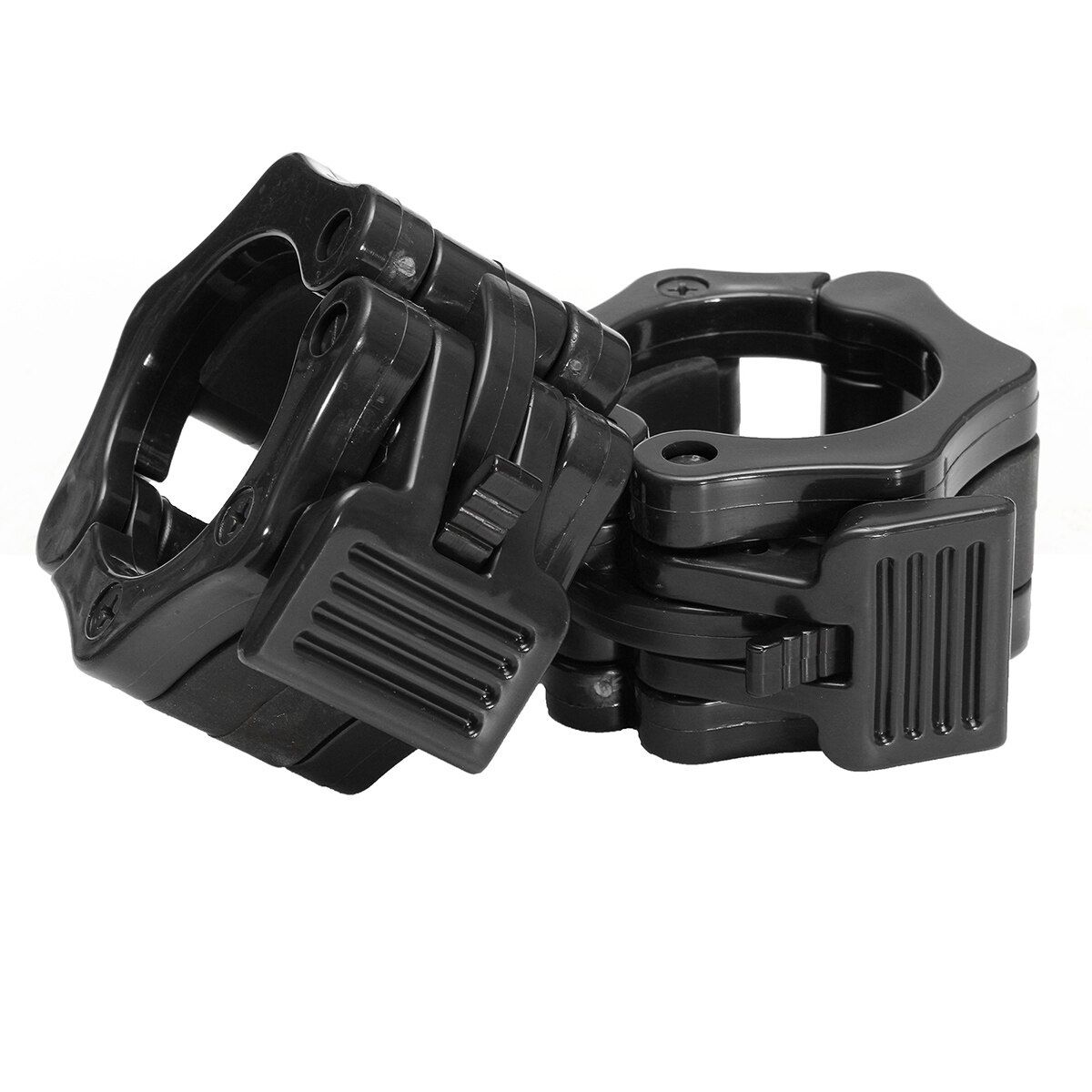 1 Pair Dumbbell Barbell Bar Spinlock Collars Clips For Weight Clamps Training Black Black