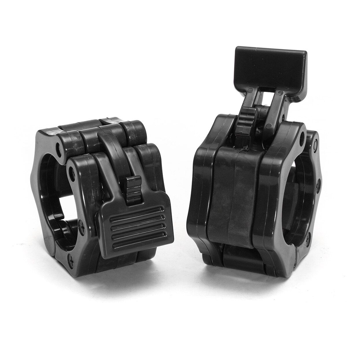 1 Pair Dumbbell Barbell Bar Spinlock Collars Clips For Weight Clamps Training Black Black