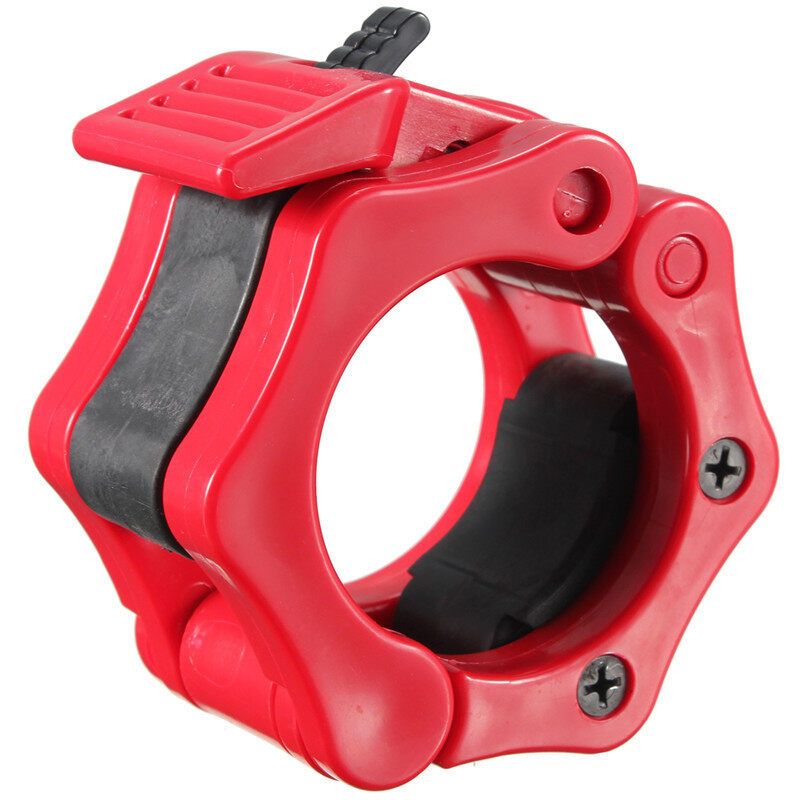 2" Lock Collars Standard Olympic Barbell Collars Weight Lifting Crossfit Gym Red