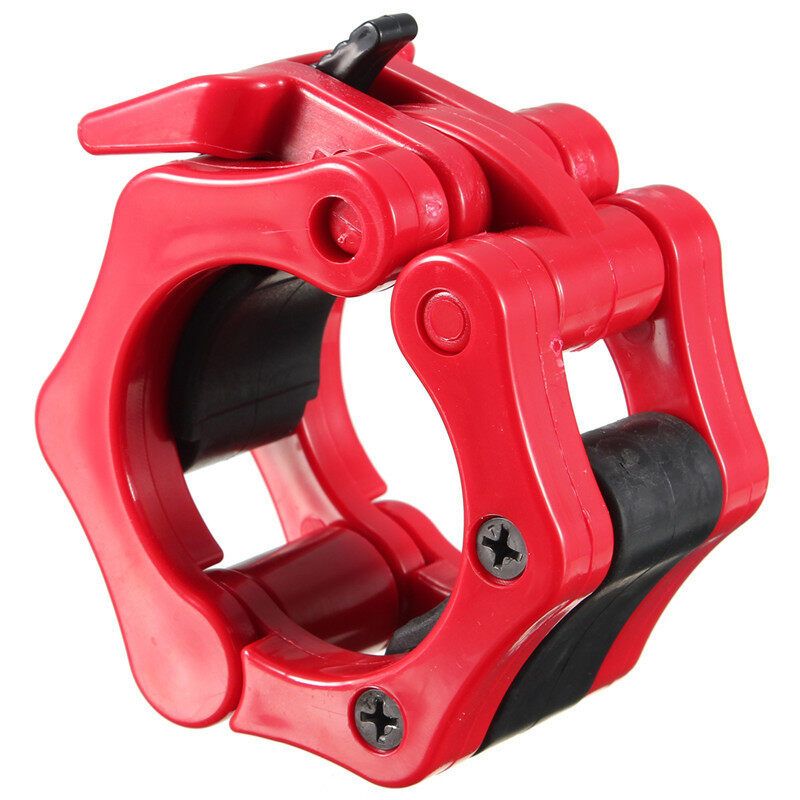 2" Lock Collars Standard Olympic Barbell Collars Weight Lifting Crossfit Gym Red
