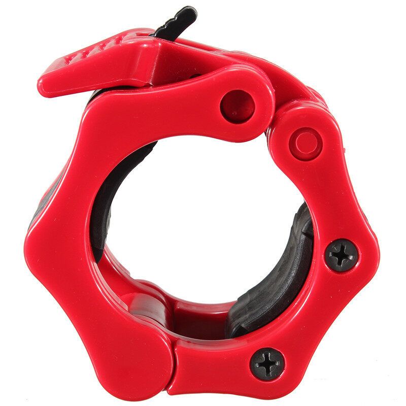 2" Lock Collars Standard Olympic Barbell Collars Weight Lifting Crossfit Gym Red