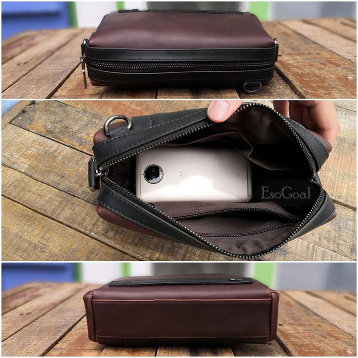 EsoGoal Men Clutch Casual Handbag Fashion Crossbody Bag