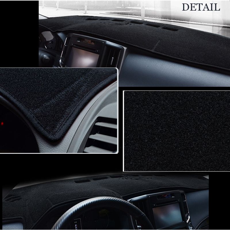Black Car Dashboard Cover Dash Mat For Peugeot 206 207 307