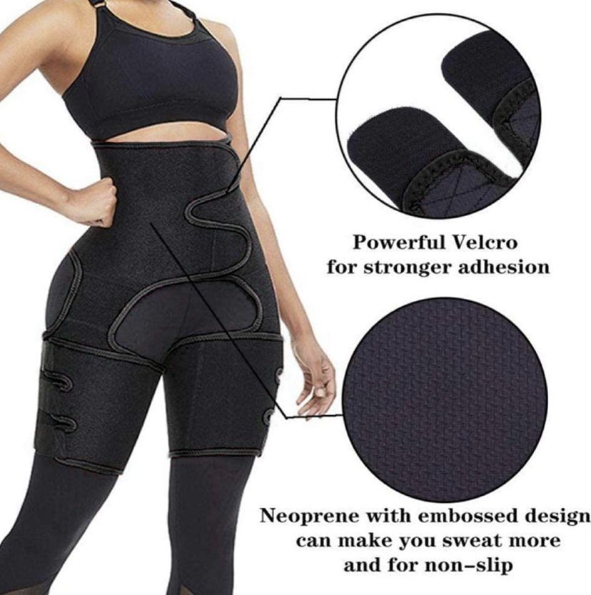 3-in-1 Waist Trainer Thigh Trimmer Weight Loss Bum Lifter Booty Sculptor Hip Enhancer Thigh Bodyshaper