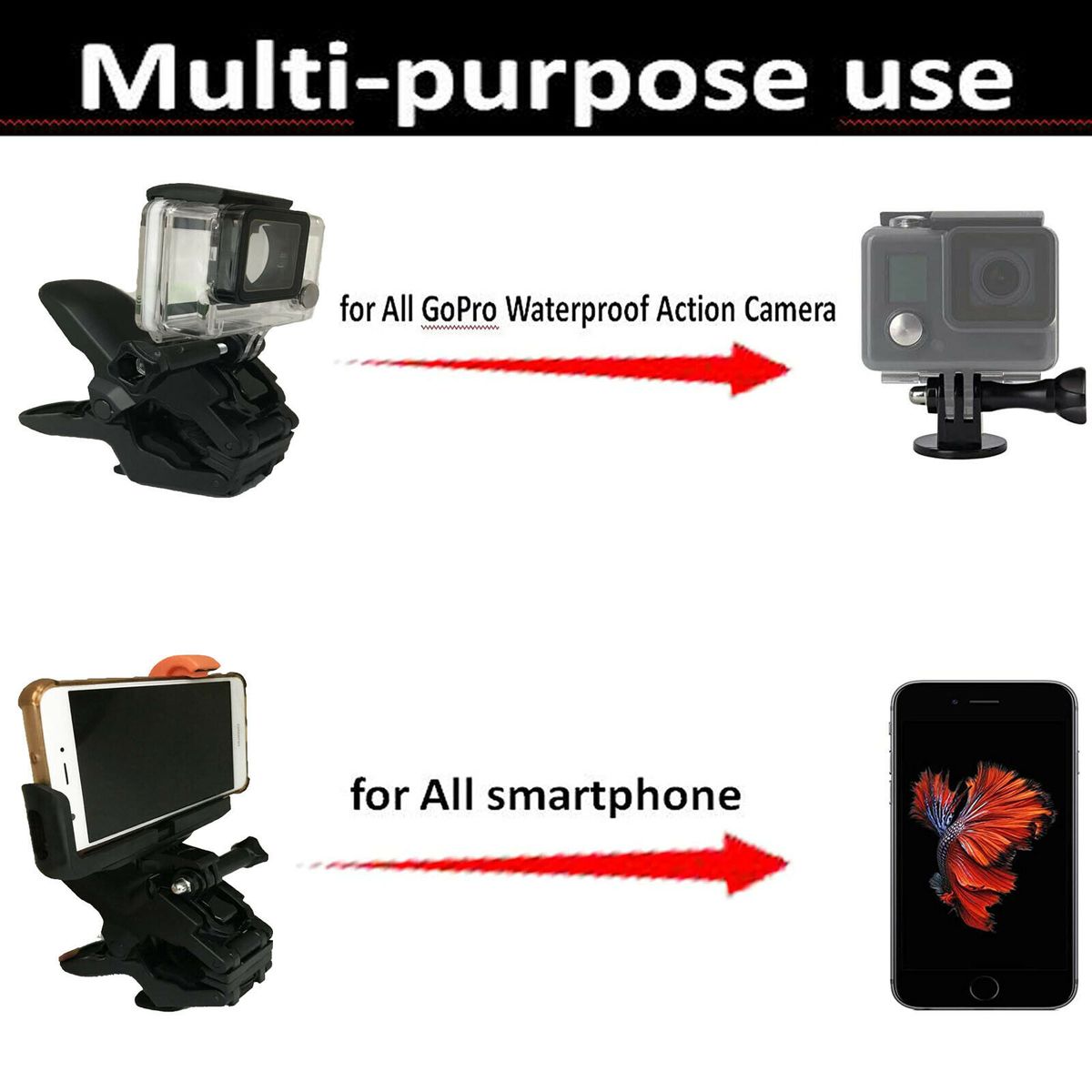 Guitar Sidekick Universal Smartphone Support Holder Clip