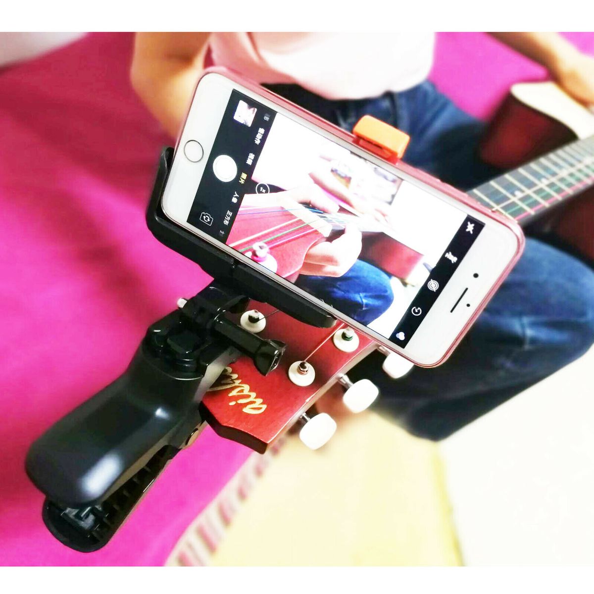 Guitar Sidekick Universal Smartphone Support Holder Clip