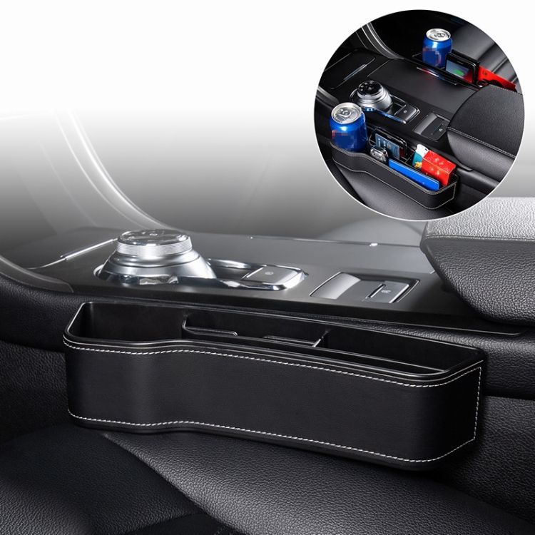 Car Seat Gap Side Storage Box Black Main Driver Seat