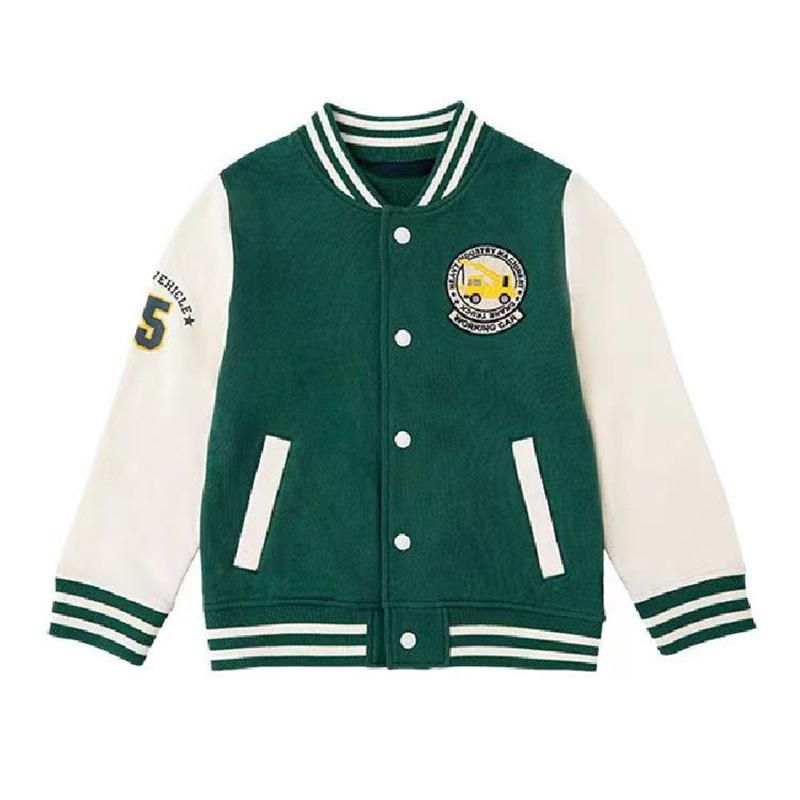 Boys And Girls Spring, Autumn And Winter Button Casual Japanese Cartoon Pattern Baseball U