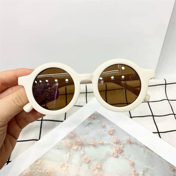 Kids Sunglasses  Round Children's Sun Glasses-White