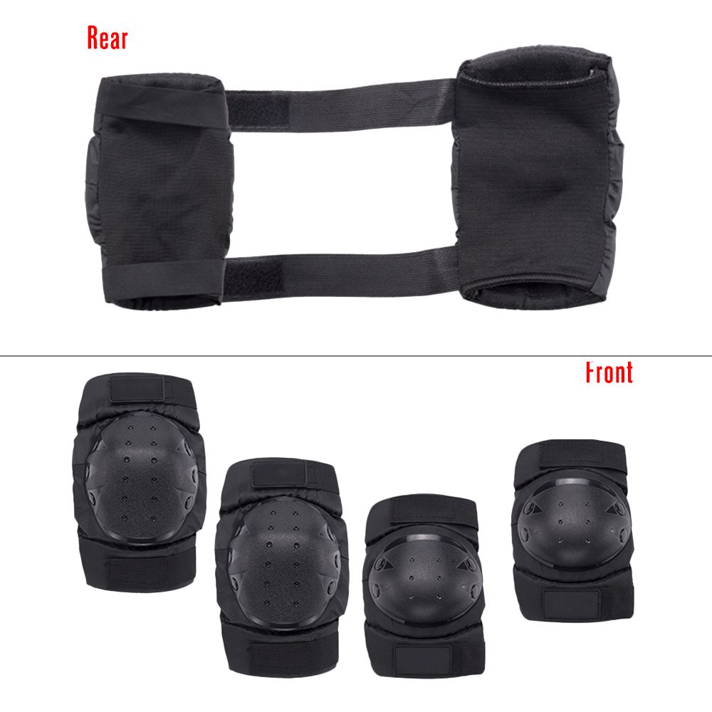 Cycling Knee Brace And Elbow - Knee Protector Gear - 2 Pairs